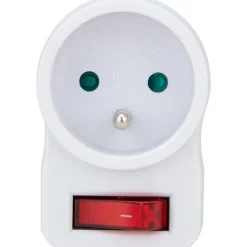 Prise 16A avec interrupteur - Blanc - Zenitech