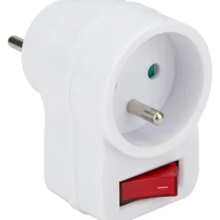 Prise 16A avec interrupteur - Blanc - Zenitech