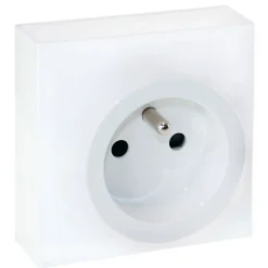 PRISE AVEC SOCLE POSE SAILLIE 2P + T BLANCHE DUNE EUROHM
