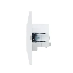 Prise avec terre blanc complet, lot de 5