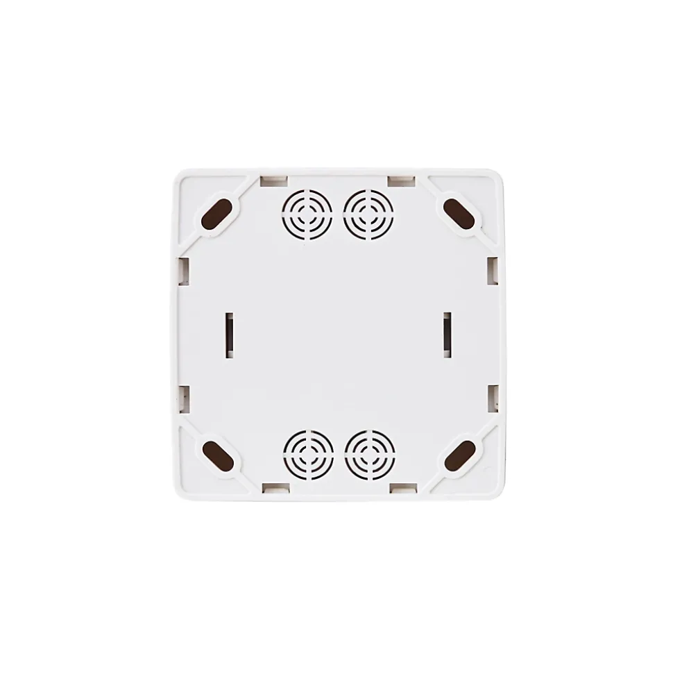 Prise avec terre monobloc en saillie Jacobsen Sigurd blanc complet