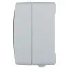 Prise avec terre étanche en saillie gris complet - H 8,5 cm / L 6,5 cm / P 5 cm