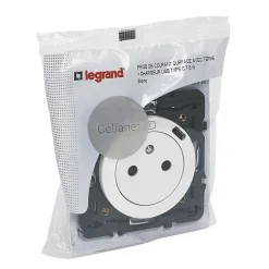 Prise Céliane + 1 prise USB-C Legrand bloc blanc