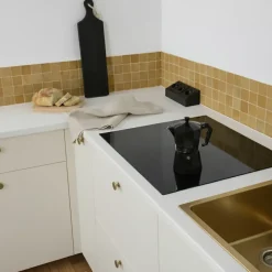 Prise cuisine BARRY - Bloc 3 prises Soft Touch noir