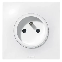 Prise de courant avec terre Legrand Neptune 0 913 30 couleur blanc 16 A 250 V