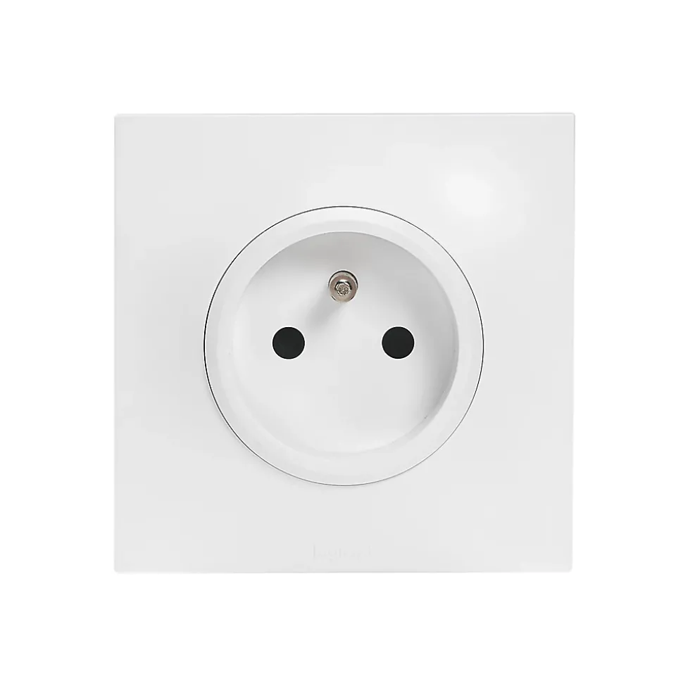 Prise de courant avec terre Legrand Neptune 0 913 30 couleur blanc 16 A 250 V