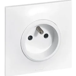 Prise de courant avec terre Legrand Neptune 0 913 30 couleur blanc 16 A 250 V