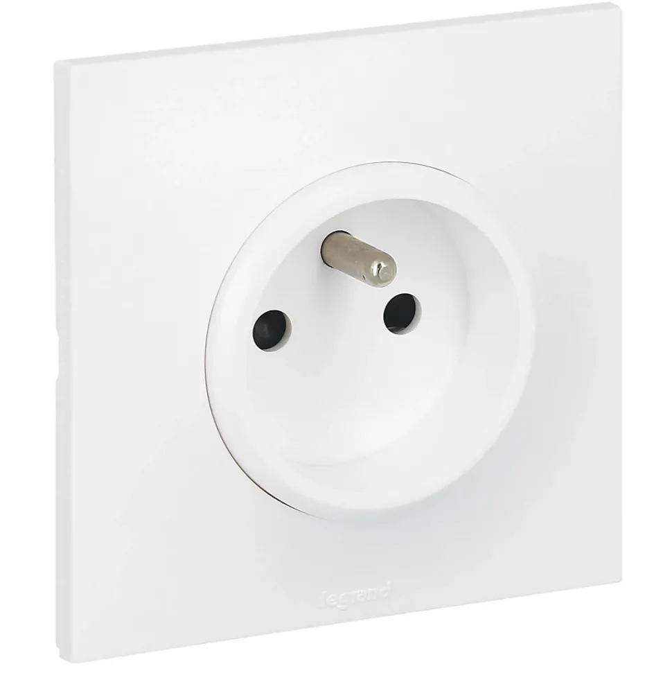 Prise de courant avec terre Legrand Neptune 0 913 30 couleur blanc 16 A 250 V
