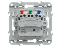 Prise de courant 2 pôles + terre affleurante 16A Schneider Electric Ovalis blanc