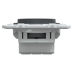Prise de courant 2 pôles + terre affleurante 16A Schneider Electric Ovalis anthracite