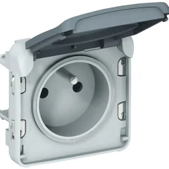 Prise de courant étanche 2P+T PLEXO composable - LEGRAND - 069551