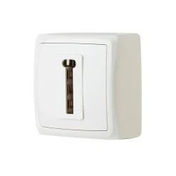 Prise de téléphone monobloc en saillie Jacobsen Sigurd blanc complet