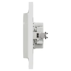 Prise double avec terre complète Schneider Electric Odace blanc