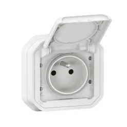 Prise Legrand Plexo blanc à griffes 220V
