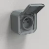 Prise Legrand Plexo gris en saillie 220V