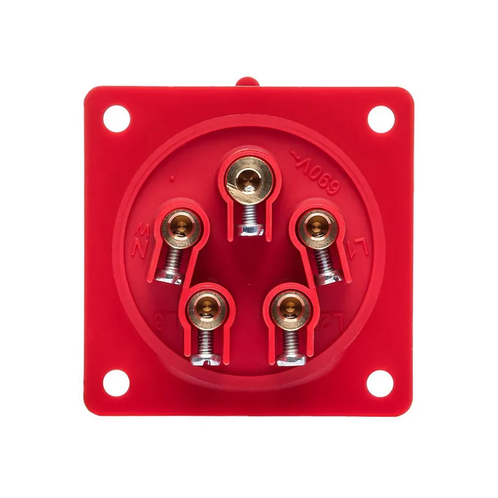 Prise Male Encastrable Tétrapolaire 32a 3p+n+t 380v - 5 Broches - étanche Ip44 - Ide