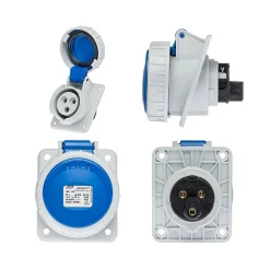Prise Monophasé 16a 2p+t - Encastrable Sur Coffret - étanche Ip67 - Ide