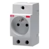 Prise 2 pôles avec terre modulaire ABB