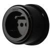 Prise 2 pôles + terre 16A Fontini Garby Porcelaine noire ronde