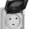 Prise 2P+T 20A IP55 saillie Plexo gris Legrand