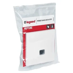 Prise RJ45 CAT6 Legrand Neptune Blanc mat