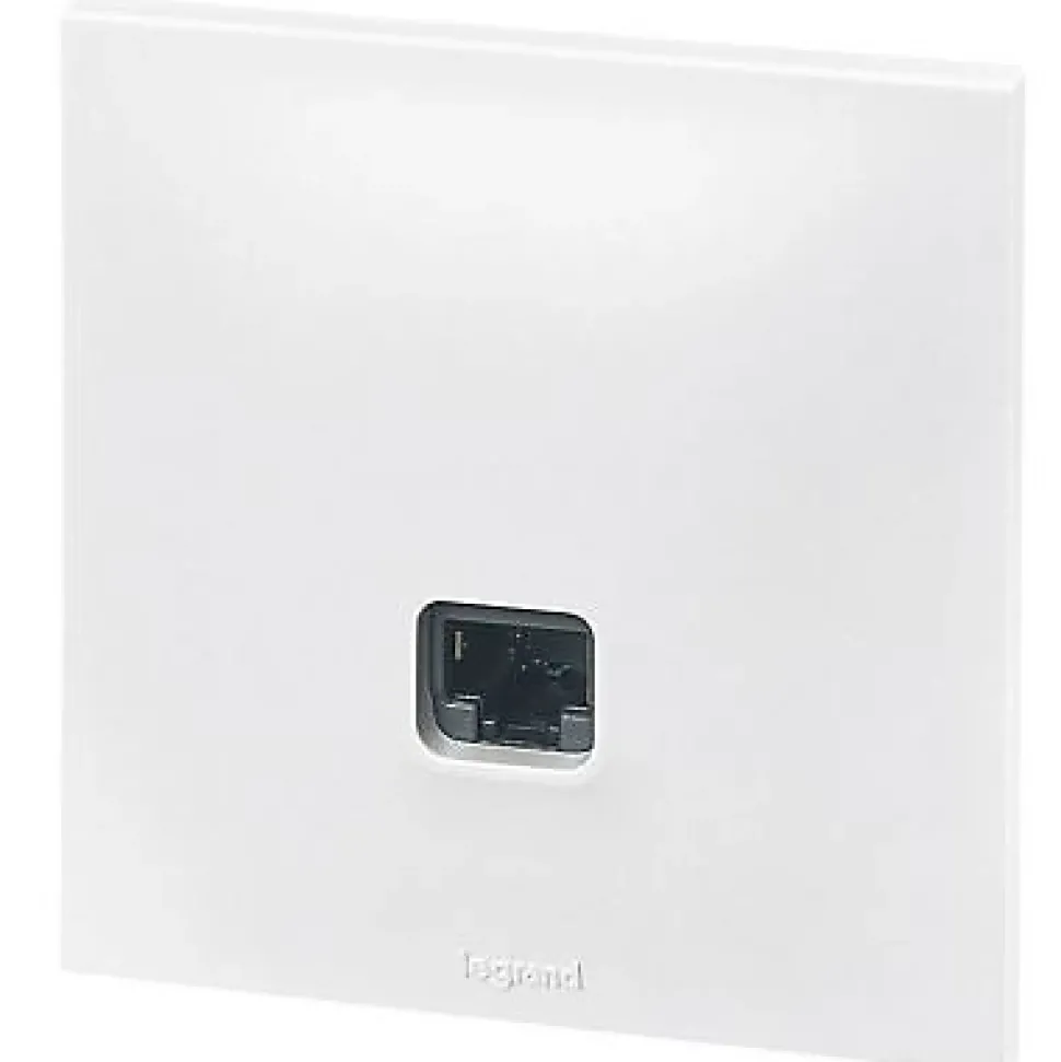 Prise RJ45 CAT6 Legrand Neptune Blanc mat