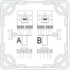 Prise RJ45 monobloc en saillie Jacobsen Sigurd blanc complet