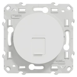 Prise RJ45 Schneider Electric grade 3 catégorie 6 STP odace blanc