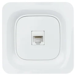 Prise RJ45 éthernet Jacobsen Kennet blanc complet