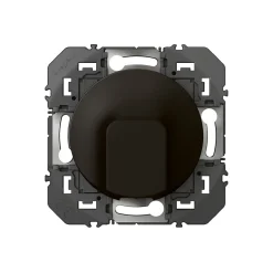 Prise sortie de câble Legrand Dooxie noir carrée