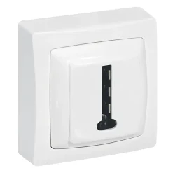 Prise téléphone ASL 8 contact en T Legrand blanc