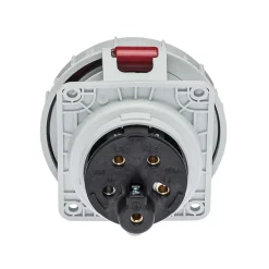 Prise Tétrapolaire 32a 3p+n+t - 5 Broches - Encastrable Sur Coffret - étanche Ip67 - Ide