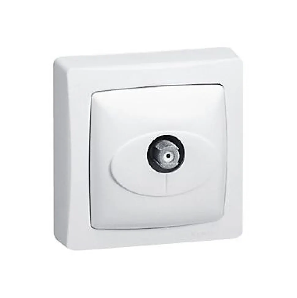 Prise TV simple ASL Legrand blanc 9.5 mm