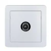 Prise TV simple complète saillie Schneider Electric Alréa blanc