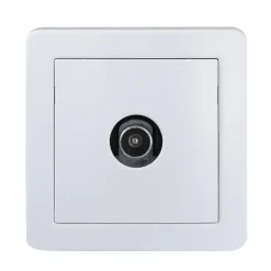 Prise TV simple complète saillie Schneider Electric Alréa blanc