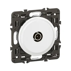 Prise tv simple Legrand Céliane blanc sans plaque