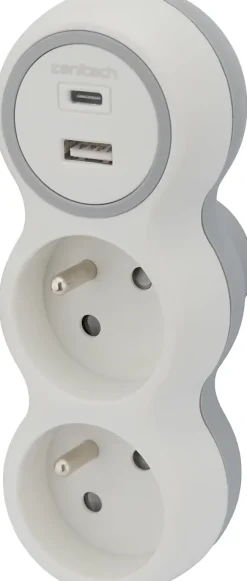 Prise 2x16A + 2 ports USB - Bolea Zenitech