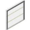 Profil acier pour bardage et parement Le Profileur Français U XL45 noir mat L.2,3 m