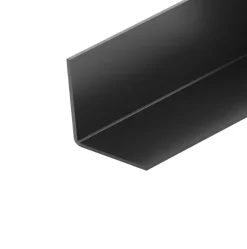 Profilé en U PVC noir 10 x 12 mm, L. 2 m CQFD