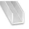 Profilé U aluminium anodisé 20 x 22 x 20 x 1.5 mm, 2 m