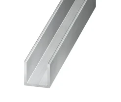 Profilé U aluminium brut 8 x 8 x 8 mm, 2 m