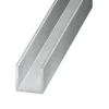 Profilé U aluminium brut 15 x 10 x 15 x 1,5 mm, 2 m