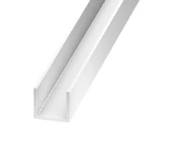 Profilé U PVC blanc 6,2 x 8,7 x 6,2 mm, 1 m
