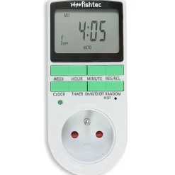 Programmateur digital 16A 3680W - 10 programmes - Mode aléatoire - Écran LCD - Mémoire intégrée