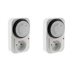 2 programmateurs mécaniques + voyant 3500W Otio