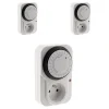 3 programmateurs mécaniques + voyant 3500W Otio
