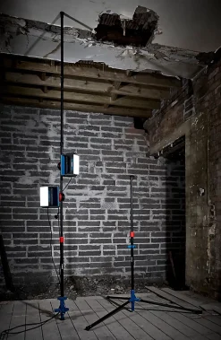 Projecteur de chantier double sur pied Erbauer 2000 lumens