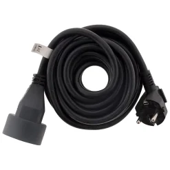Prolongateur 16A 2P+T noir 3m Zenitech