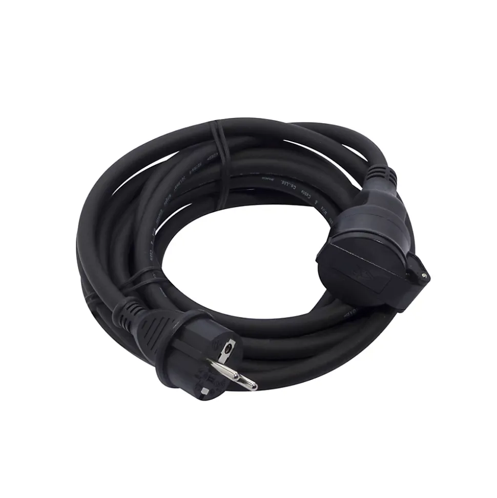 Prolongateur HO7RN-F 3 x 1,5mm² - 5m - noir - Chacon