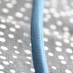 Prolongateur text. fiche plate 3m bleu clair/noir Chacon